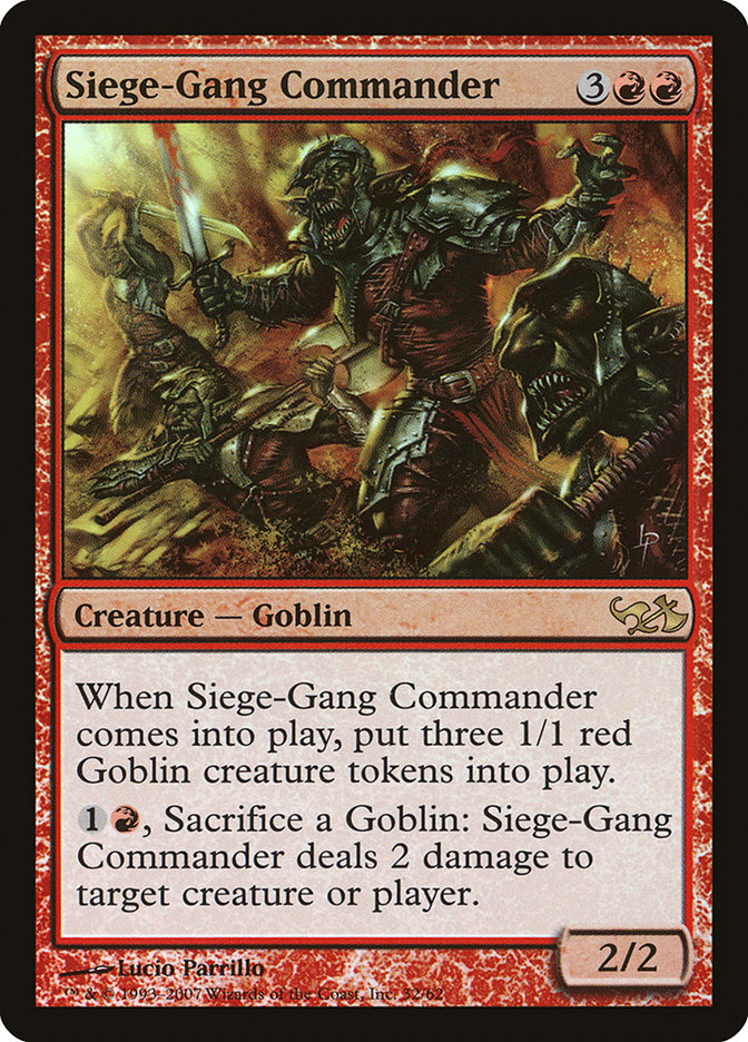 Siege-Gang Commander [Duel Decks: Elves vs. Goblins] | Nerdhalla Games