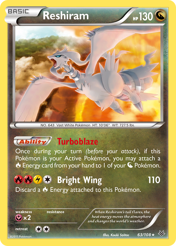 Reshiram (63/108) [XY: Roaring Skies] | Nerdhalla Games