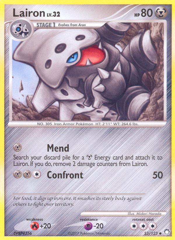 Lairon (53/123) [Diamond & Pearl: Mysterious Treasures] | Nerdhalla Games