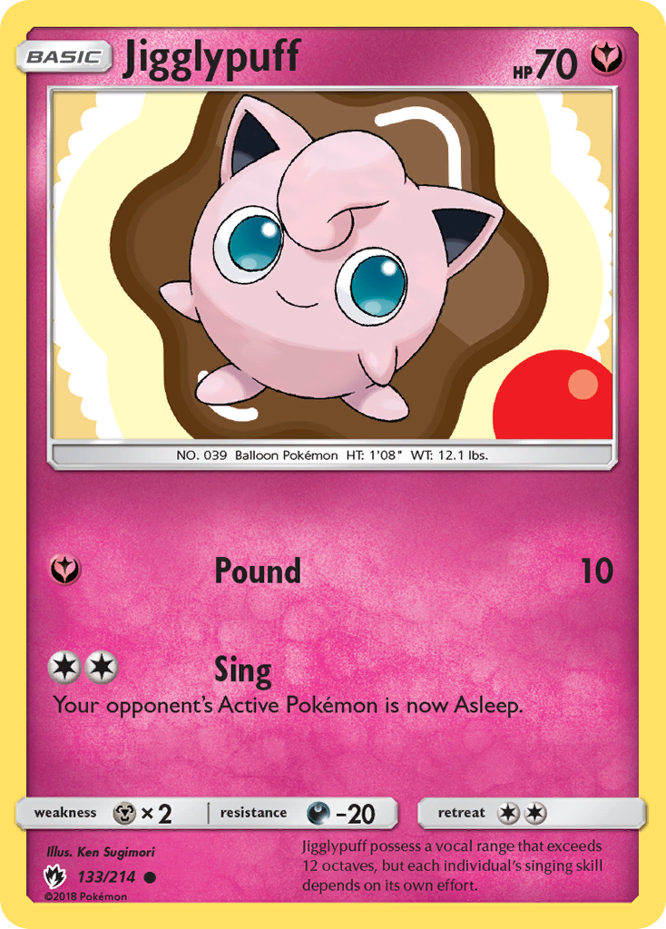 Jigglypuff (133/214) [Sun & Moon: Lost Thunder] | Nerdhalla Games