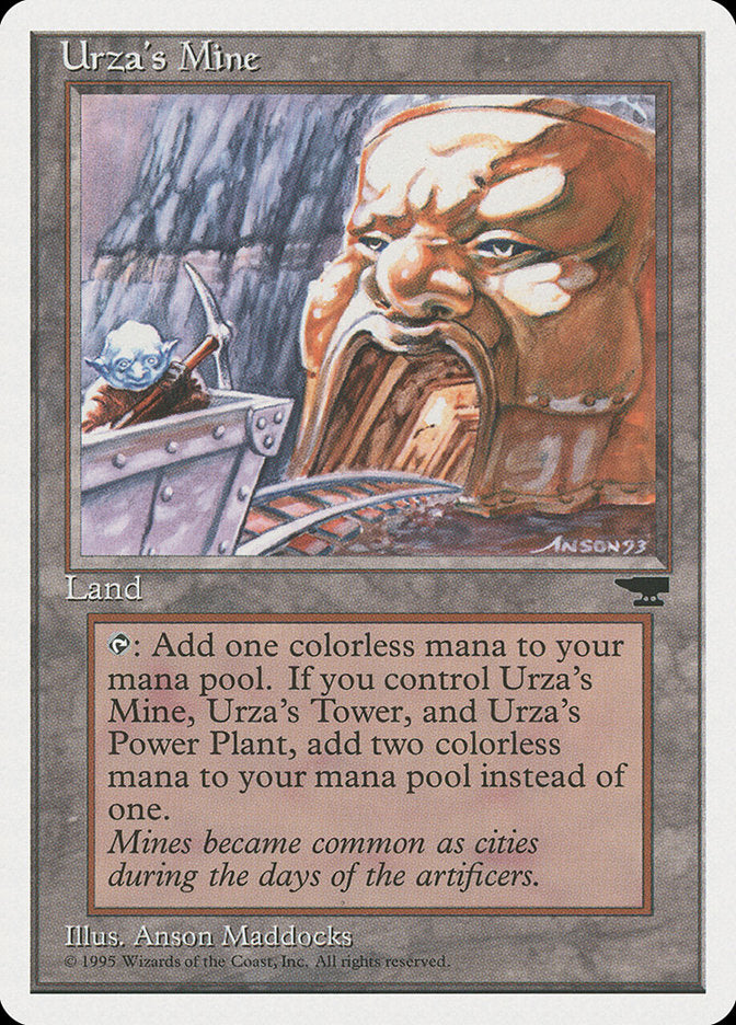 Urza's Mine (Mine Cart Entering Mouth) [Chronicles] | Nerdhalla Games