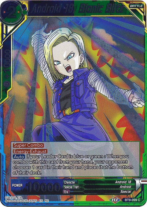 Android 18, Bionic Blitz (BT9-099) [Ultimate Deck 2022] | Nerdhalla Games