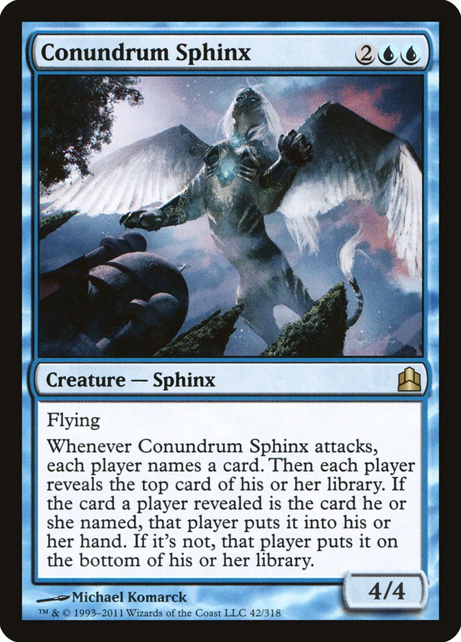 Conundrum Sphinx [Commander 2011] | Nerdhalla Games