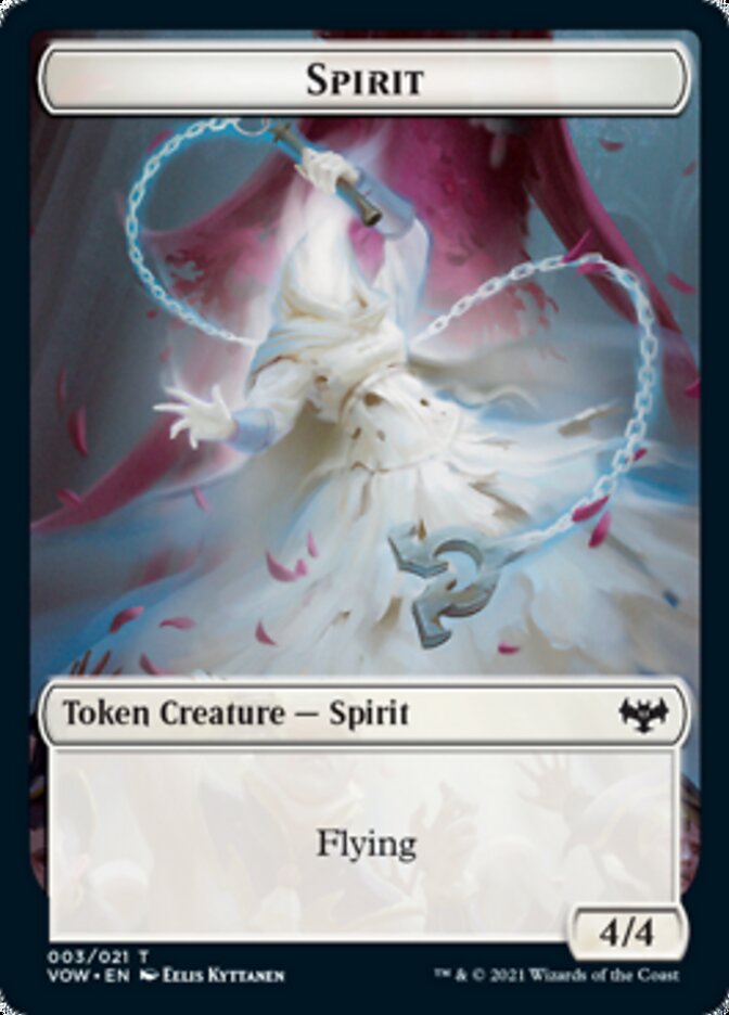 Spirit Token (003) [Innistrad: Crimson Vow Tokens] | Nerdhalla Games