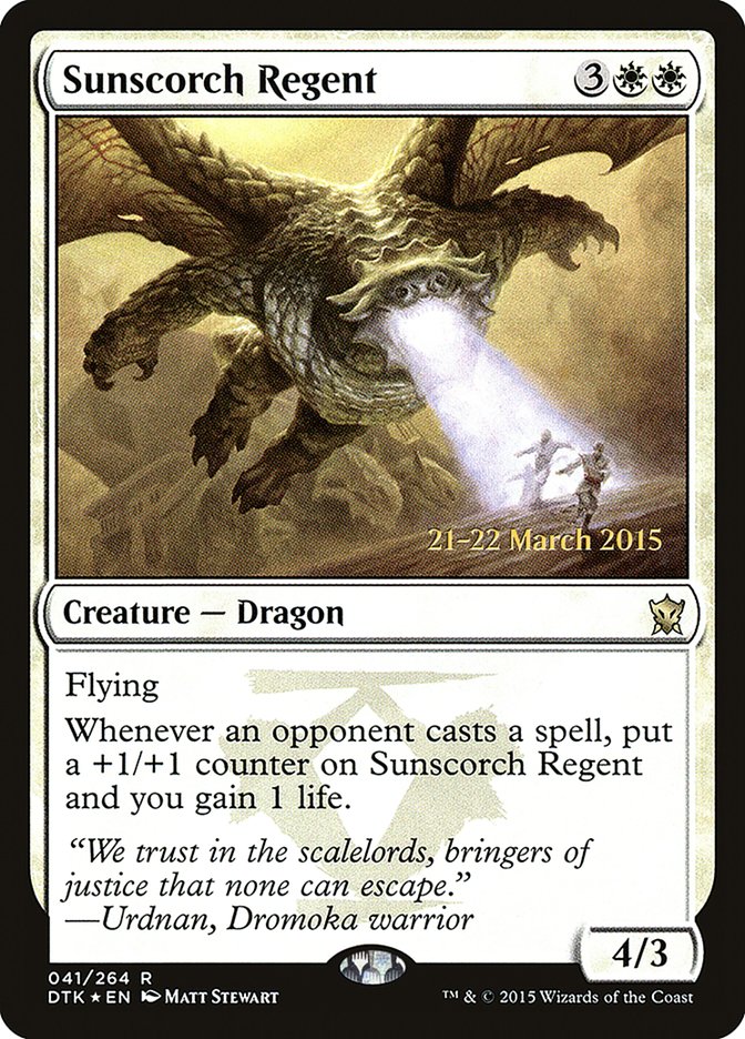 Sunscorch Regent  [Dragons of Tarkir Prerelease Promos] | Nerdhalla Games