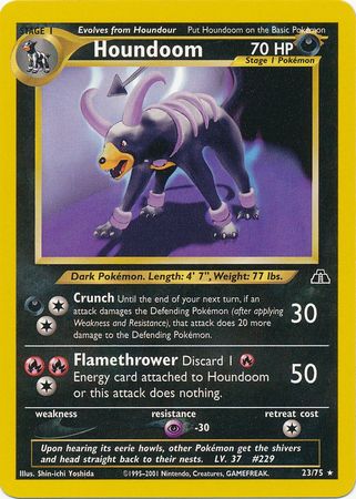 Houndoom (23/75) [Neo Discovery Unlimited] | Nerdhalla Games