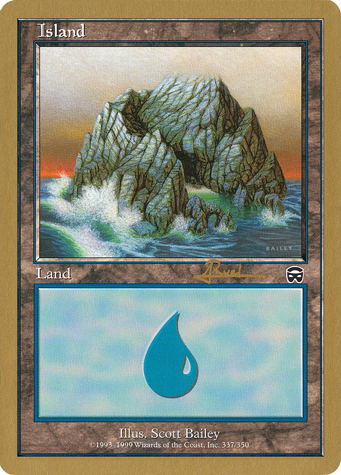 Island (ar337) (Antoine Ruel) [World Championship Decks 2001] | Nerdhalla Games