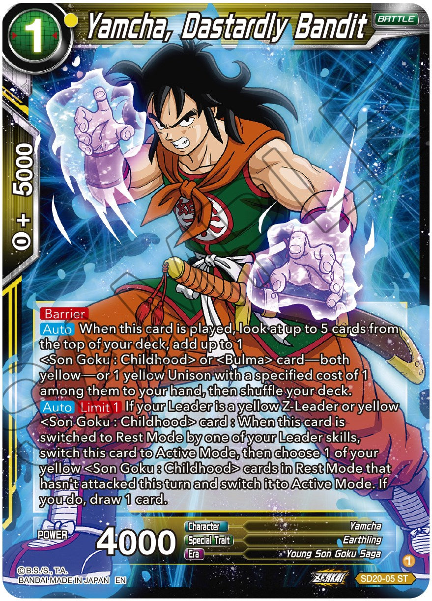 Yamcha, Dastardly Bandit (SD20-05) [Dawn of the Z-Legends] | Nerdhalla Games