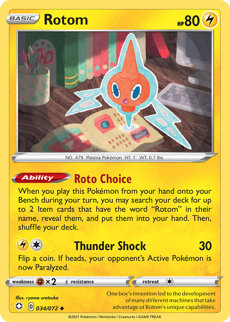 Rotom (034/072) [Sword & Shield: Shining Fates] | Nerdhalla Games