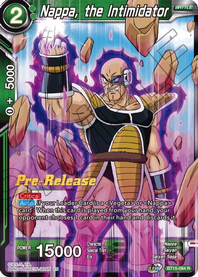 Nappa, the Intimidator (BT15-084) [Saiyan Showdown Prerelease Promos] | Nerdhalla Games