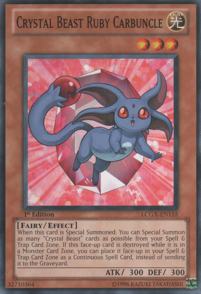 Crystal Beast Ruby Carbuncle [LCGX-EN155] Common | Nerdhalla Games