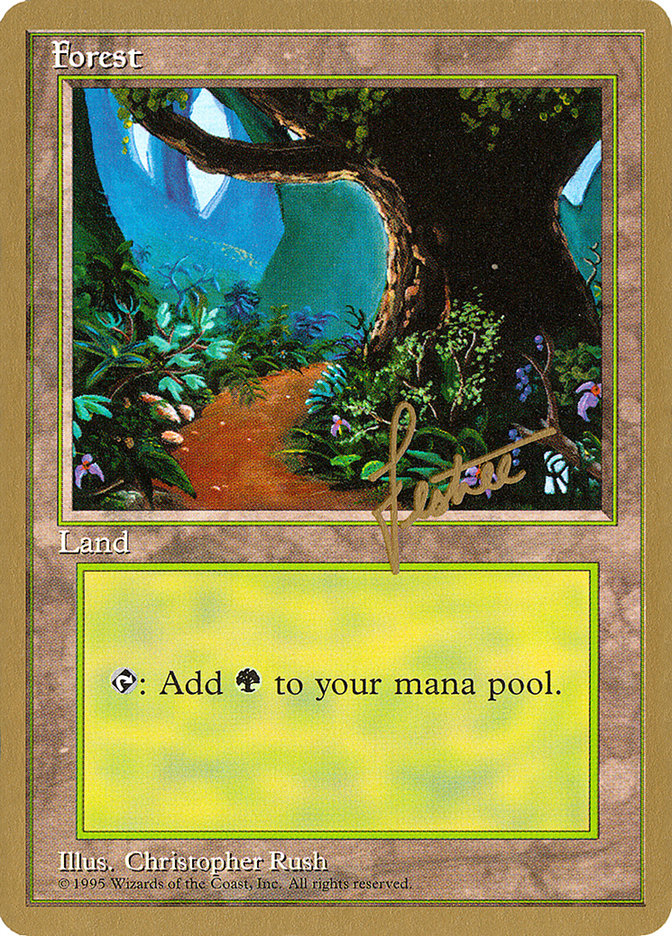 Forest (bl376) (Bertrand Lestree) [Pro Tour Collector Set] | Nerdhalla Games