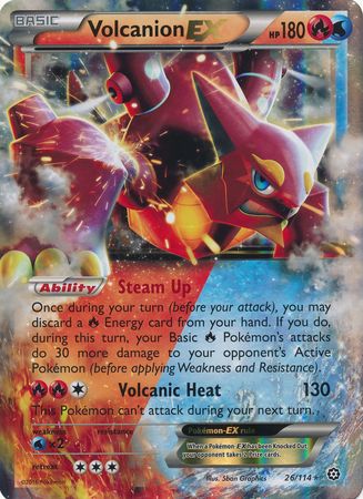 Volcanion EX (26/114) (Jumbo Card) [XY: Steam Siege] | Nerdhalla Games