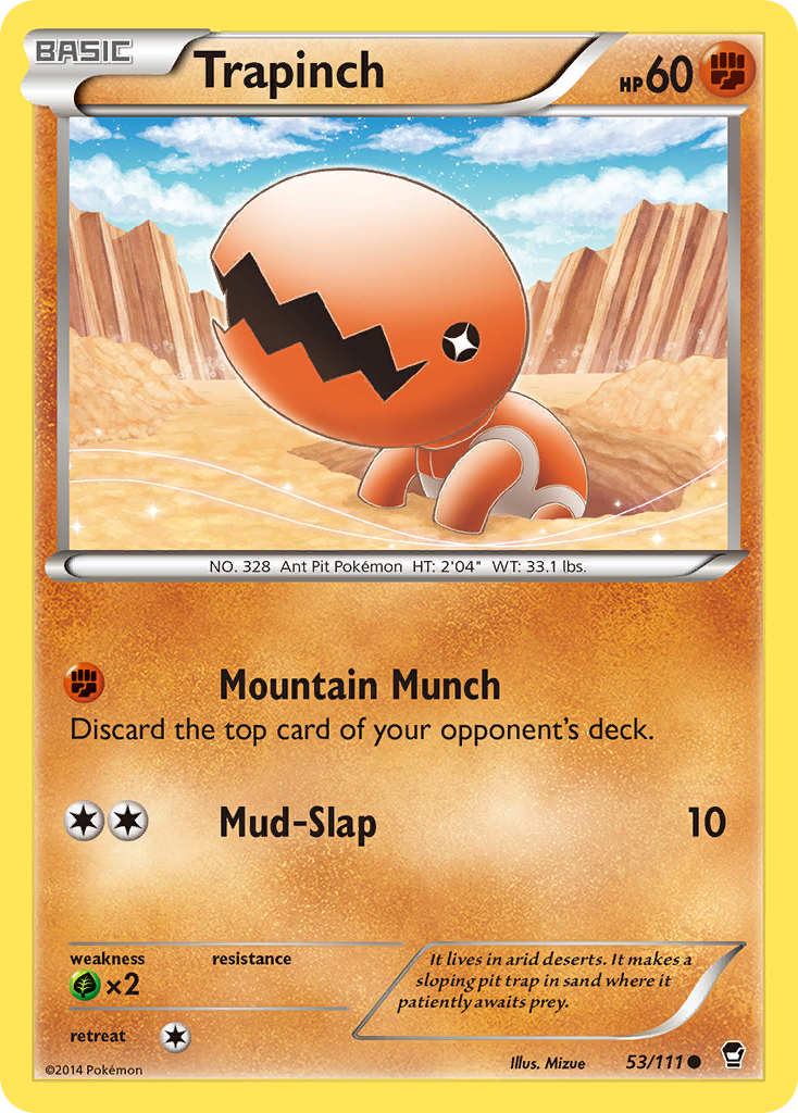 Trapinch (53/111) [XY: Furious Fists] | Nerdhalla Games