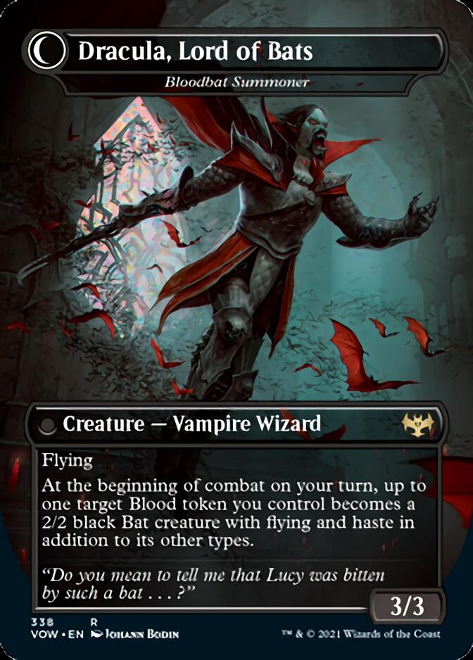 Voldaren Bloodcaster // Bloodbat Summoner - Dracula, Lord of Blood // Dracula, Lord of Bats [Innistrad: Crimson Vow] | Nerdhalla Games