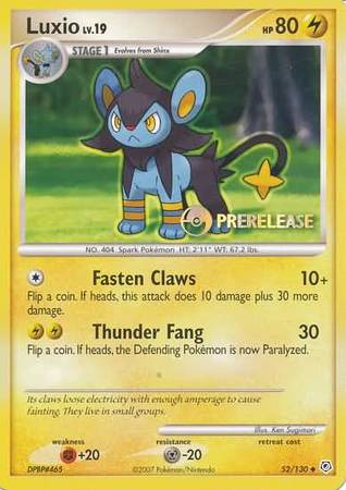 Luxio (52/130) (Prerelease Promo) [Nintendo: Black Star Promos] | Nerdhalla Games