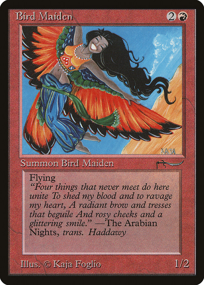 Bird Maiden (Light Mana Cost) [Arabian Nights] | Nerdhalla Games