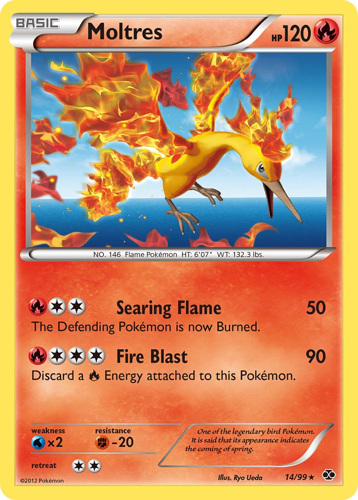 Moltres (14/99) (Blister Exclusive) [Black & White: Next Destinies] | Nerdhalla Games