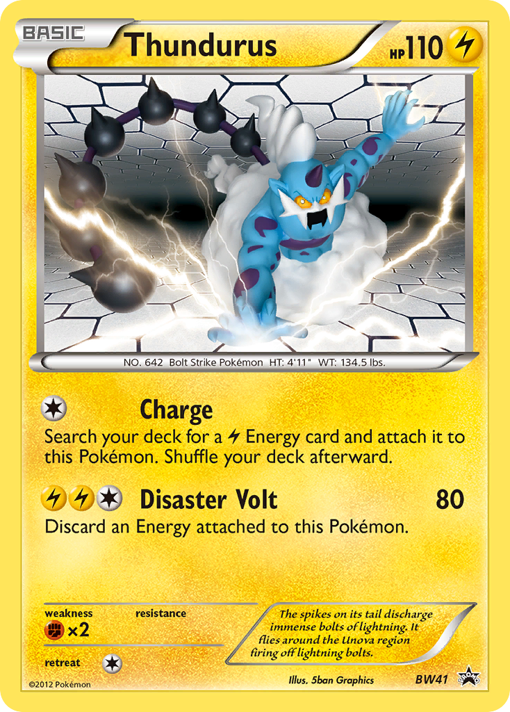 Thundurus (BW41) [Black & White: Black Star Promos] | Nerdhalla Games