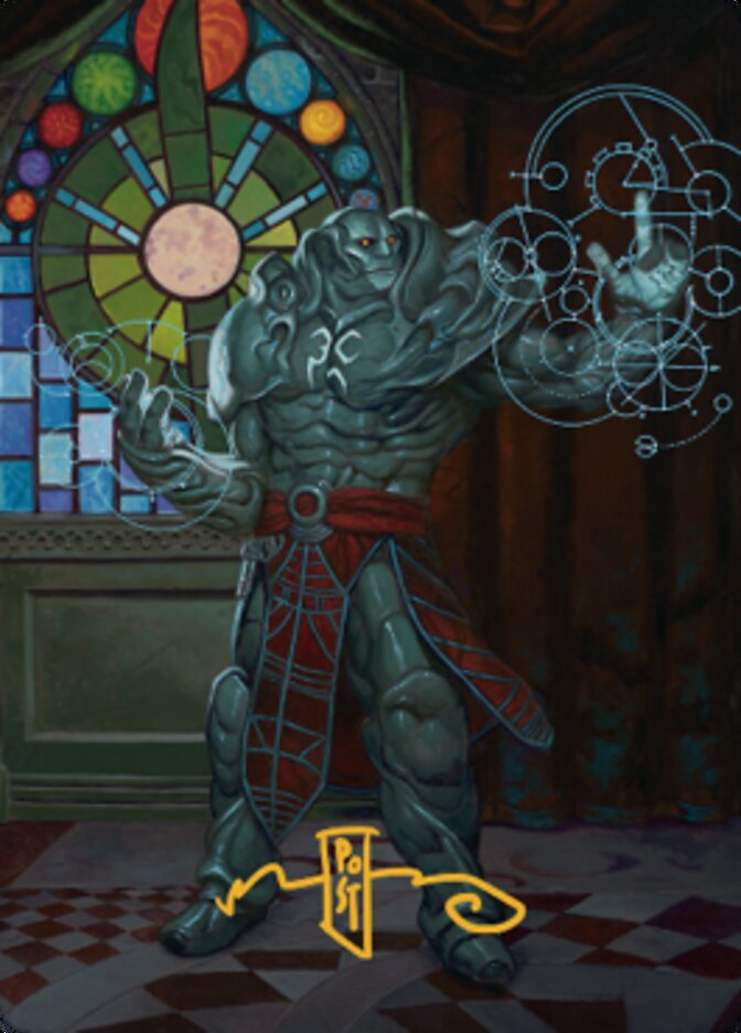 Karn, Living Legacy Art Card 2 (Gold-Stamped Signature) [Dominaria United Art Series] | Nerdhalla Games