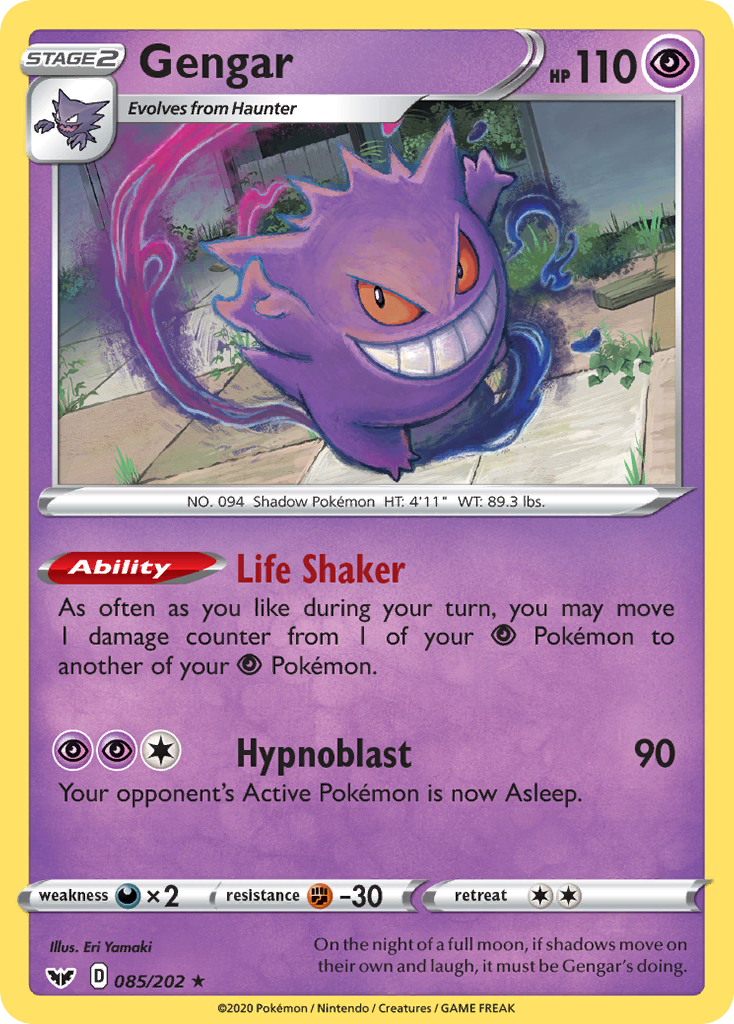 Gengar (085/202) [Sword & Shield: Base Set] | Nerdhalla Games