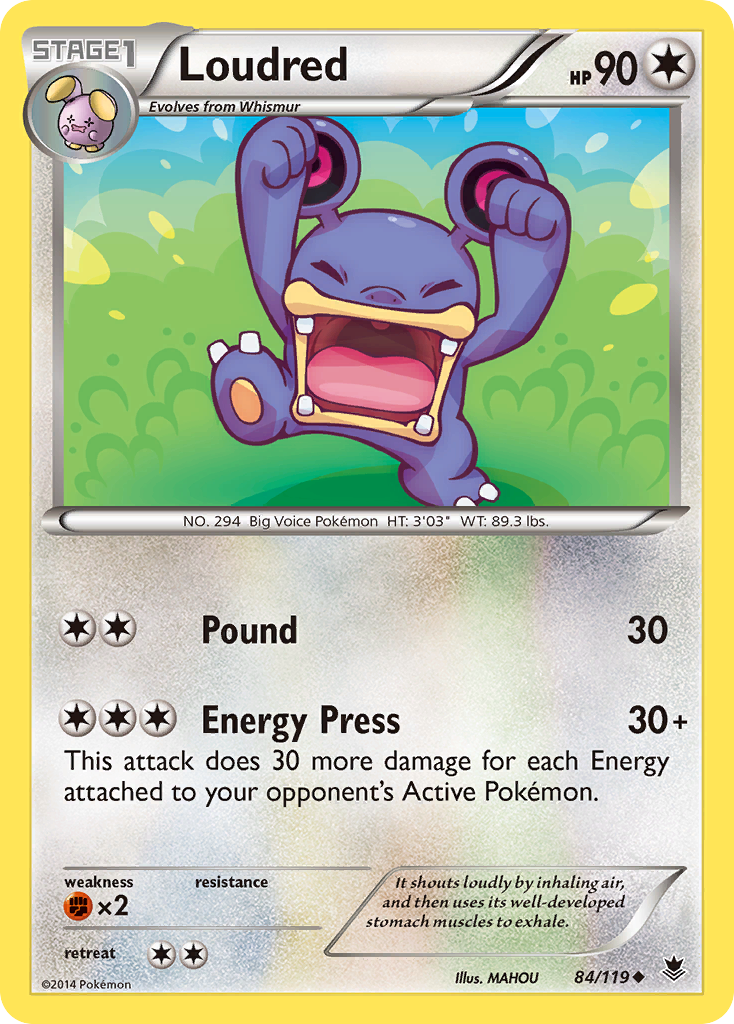 Loudred (84/119) [XY: Phantom Forces] | Nerdhalla Games