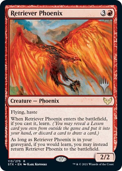 Retriever Phoenix (Promo Pack) [Strixhaven: School of Mages Promos] | Nerdhalla Games