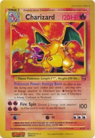 Charizard (4/102) (CoroCoro Promo) (Jumbo Card) [Base Set Unlimited] | Nerdhalla Games