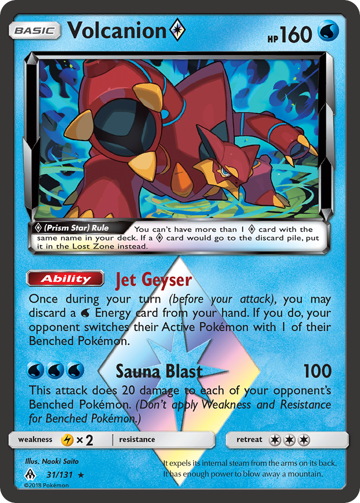 Volcanion (31/131) (Prism Star) [Sun & Moon: Forbidden Light] | Nerdhalla Games