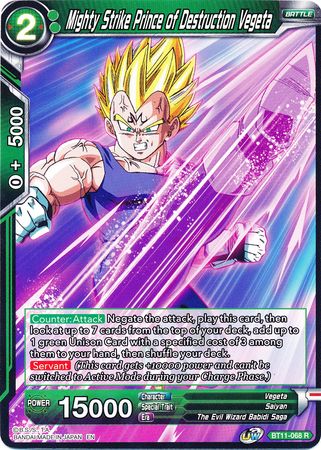 Mighty Strike Prince of Destruction Vegeta [BT11-068] | Nerdhalla Games