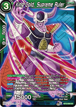 King Cold, Supreme Ruler (Uncommon) [BT13-082] | Nerdhalla Games