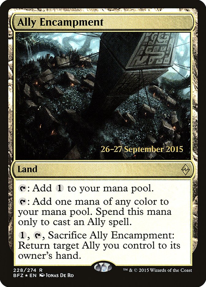 Ally Encampment  [Battle for Zendikar Prerelease Promos] | Nerdhalla Games