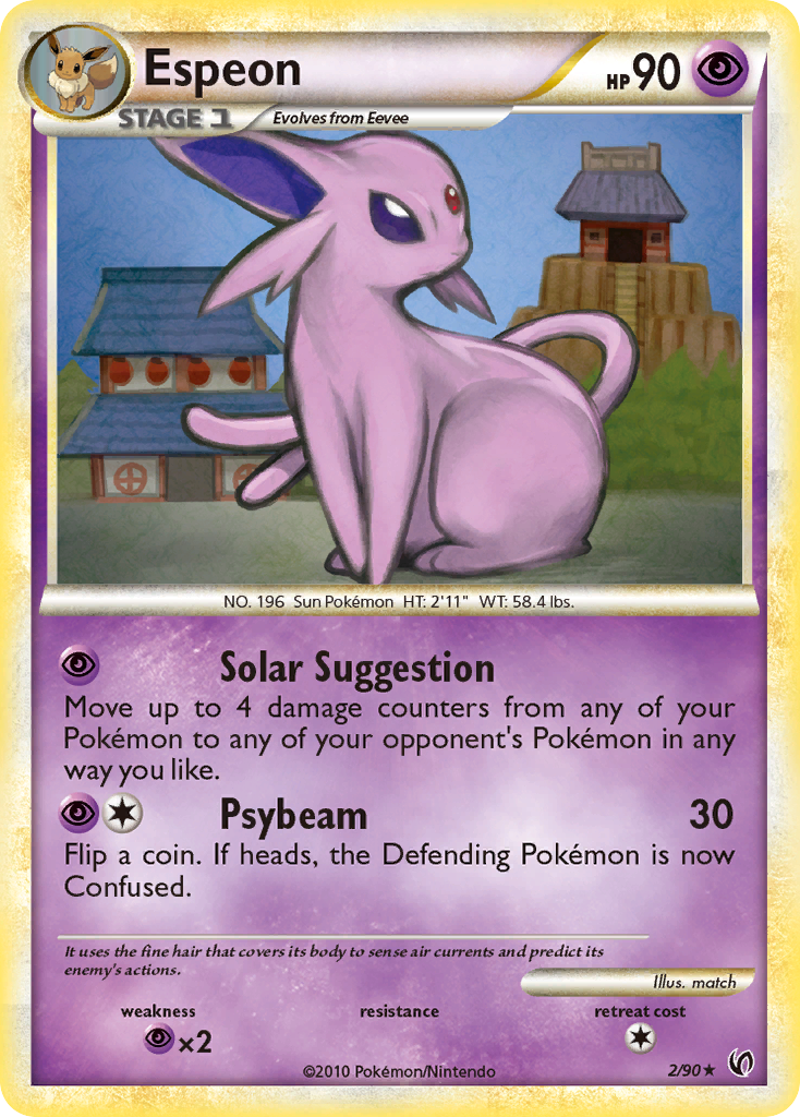 Espeon (2/90) [HeartGold & SoulSilver: Undaunted] | Nerdhalla Games