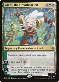 Ajani, the Greathearted [Promo Pack: Throne of Eldraine] | Nerdhalla Games