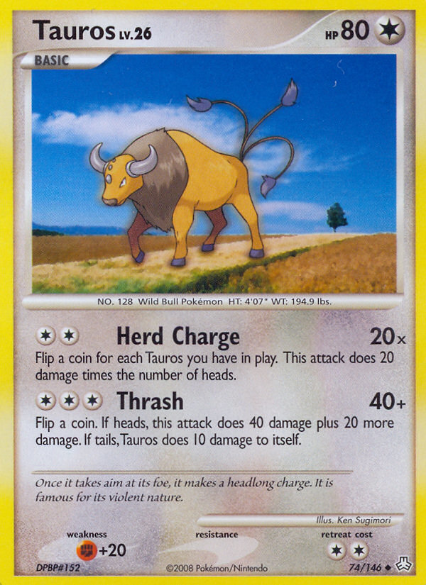 Tauros (74/146) [Diamond & Pearl: Legends Awakened] | Nerdhalla Games