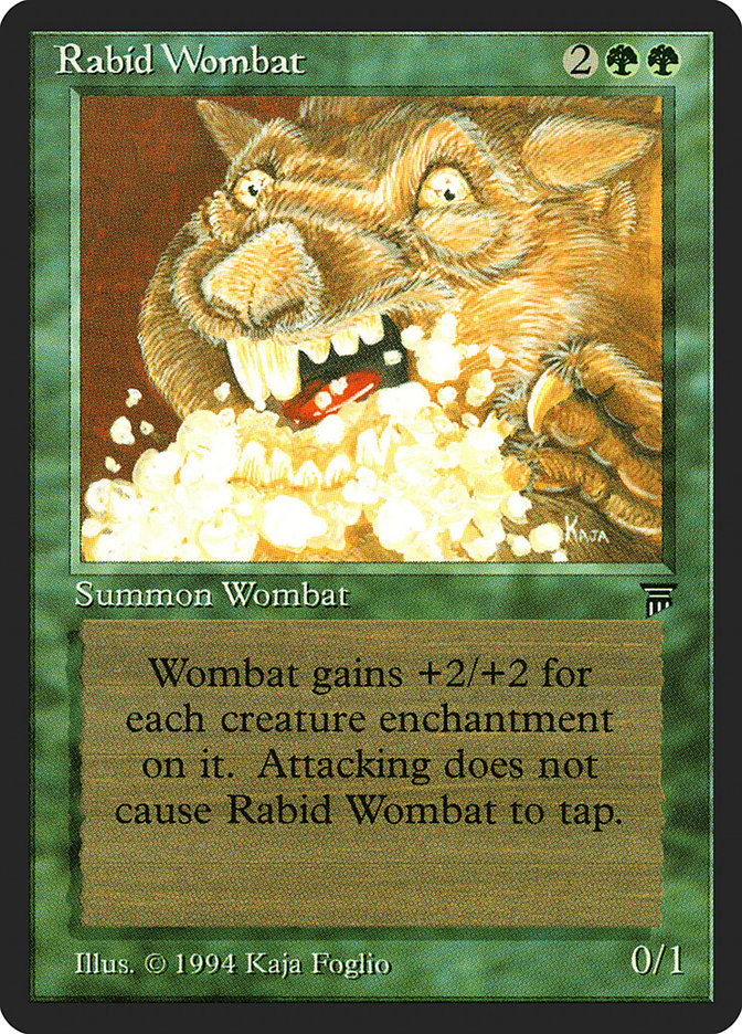 Rabid Wombat [Legends] | Nerdhalla Games