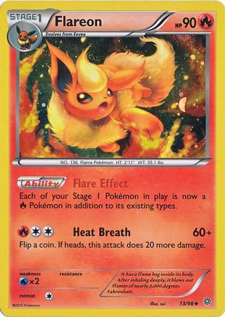 Flareon (13/98) (Cosmos Holo) [XY: Ancient Origins] | Nerdhalla Games