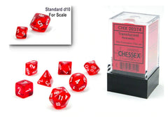 Chessex -  Mini Polyhedral 7 Sided Dice | Nerdhalla Games