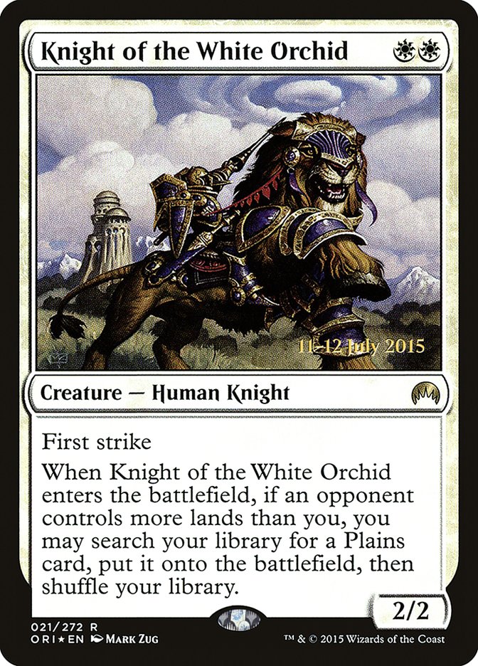 Knight of the White Orchid [Magic Origins Prerelease Promos] | Nerdhalla Games