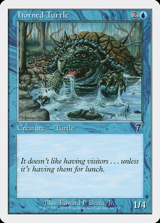 Horned Turtle [Seventh Edition] | Nerdhalla Games