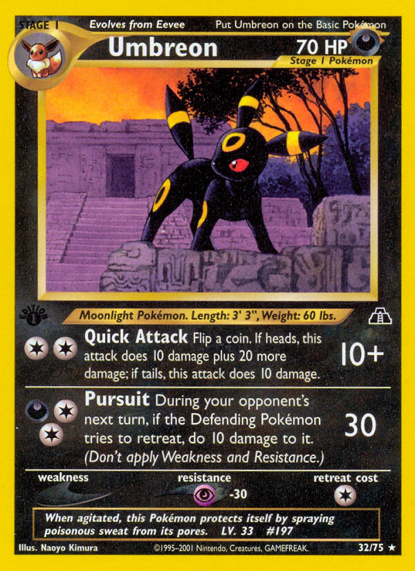 Umbreon (32/75) [Neo Discovery 1st Edition] | Nerdhalla Games