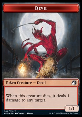 Devil Token [Innistrad: Midnight Hunt Tokens] | Nerdhalla Games