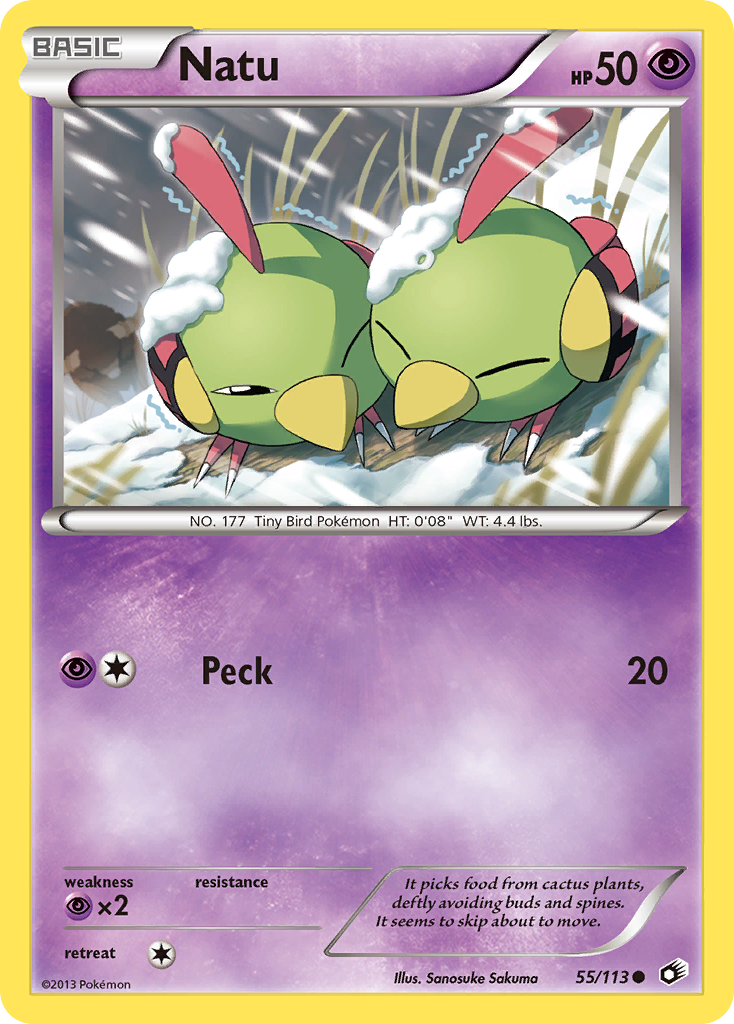 Natu (55/113) [Black & White: Legendary Treasures] | Nerdhalla Games