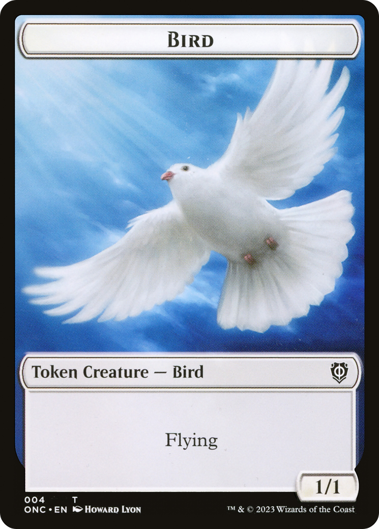 Bird // Cat Double-Sided Token [Phyrexia: All Will Be One Commander Tokens] | Nerdhalla Games