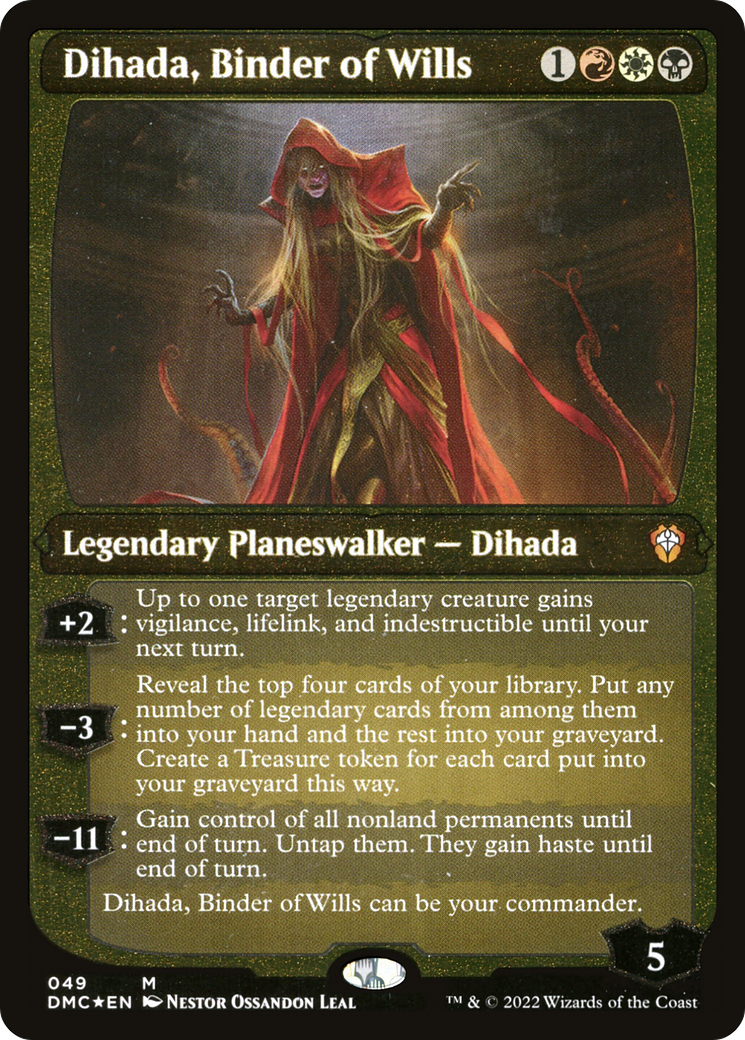 Dihada, Binder of Wills (Showcase Display Commander) [Dominaria United Commander] | Nerdhalla Games