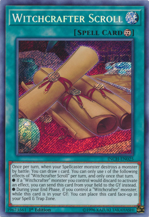 Witchcrafter Scroll [INCH-EN025] Secret Rare | Nerdhalla Games