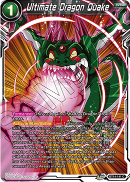 Ultimate Dragon Quake (BT14-141) [Cross Spirits] | Nerdhalla Games