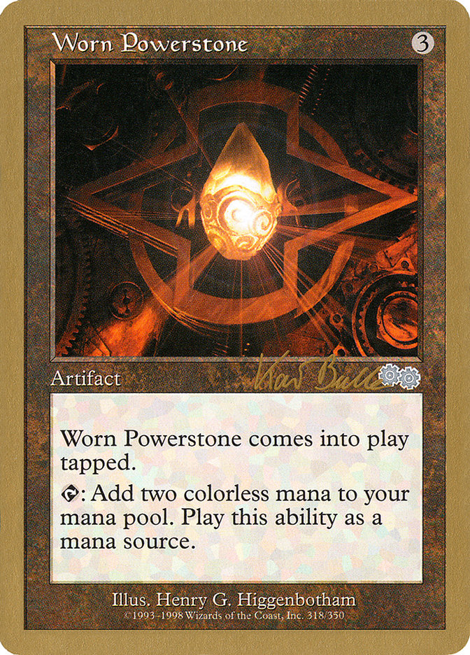 Worn Powerstone (Kai Budde) [World Championship Decks 1999] | Nerdhalla Games