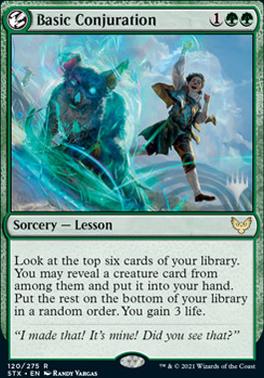 Basic Conjuration (Promo Pack) [Strixhaven: School of Mages Promos] | Nerdhalla Games