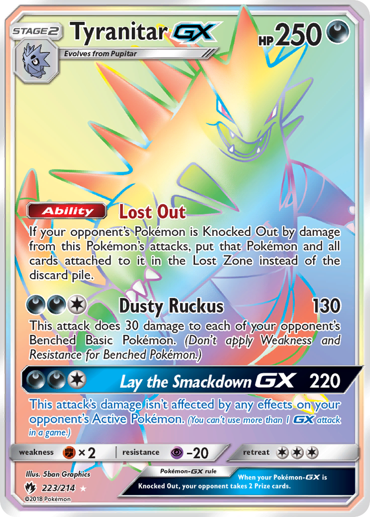 Tyranitar GX (223/214) [Sun & Moon: Lost Thunder] | Nerdhalla Games